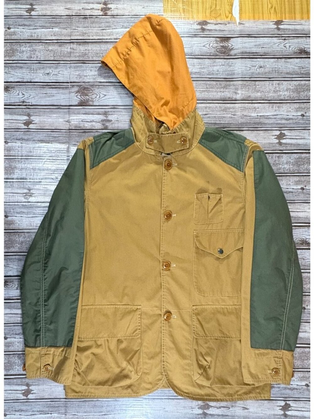 Wallace & Barnes Mountain Parka Hunting Fishing Camp Jacket size M brown NWOT